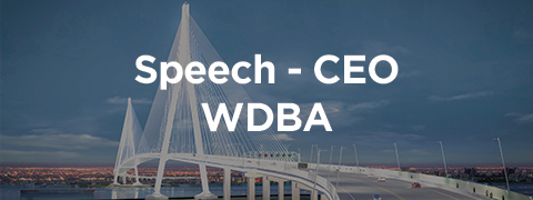 Speech - CEO, WDBA