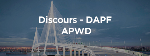 Discours - DAPF APWD