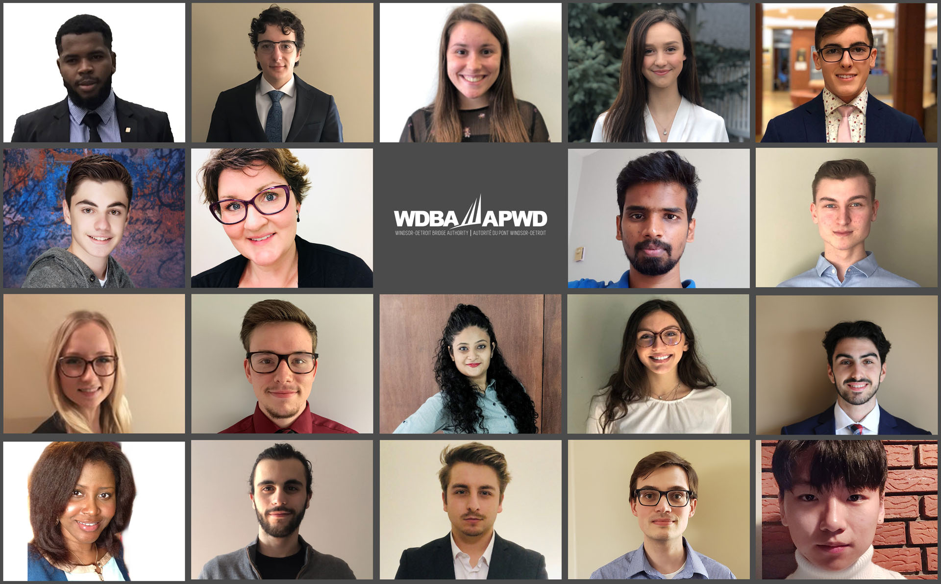 A collage of photos of WDBA's Newest Co-Op Students