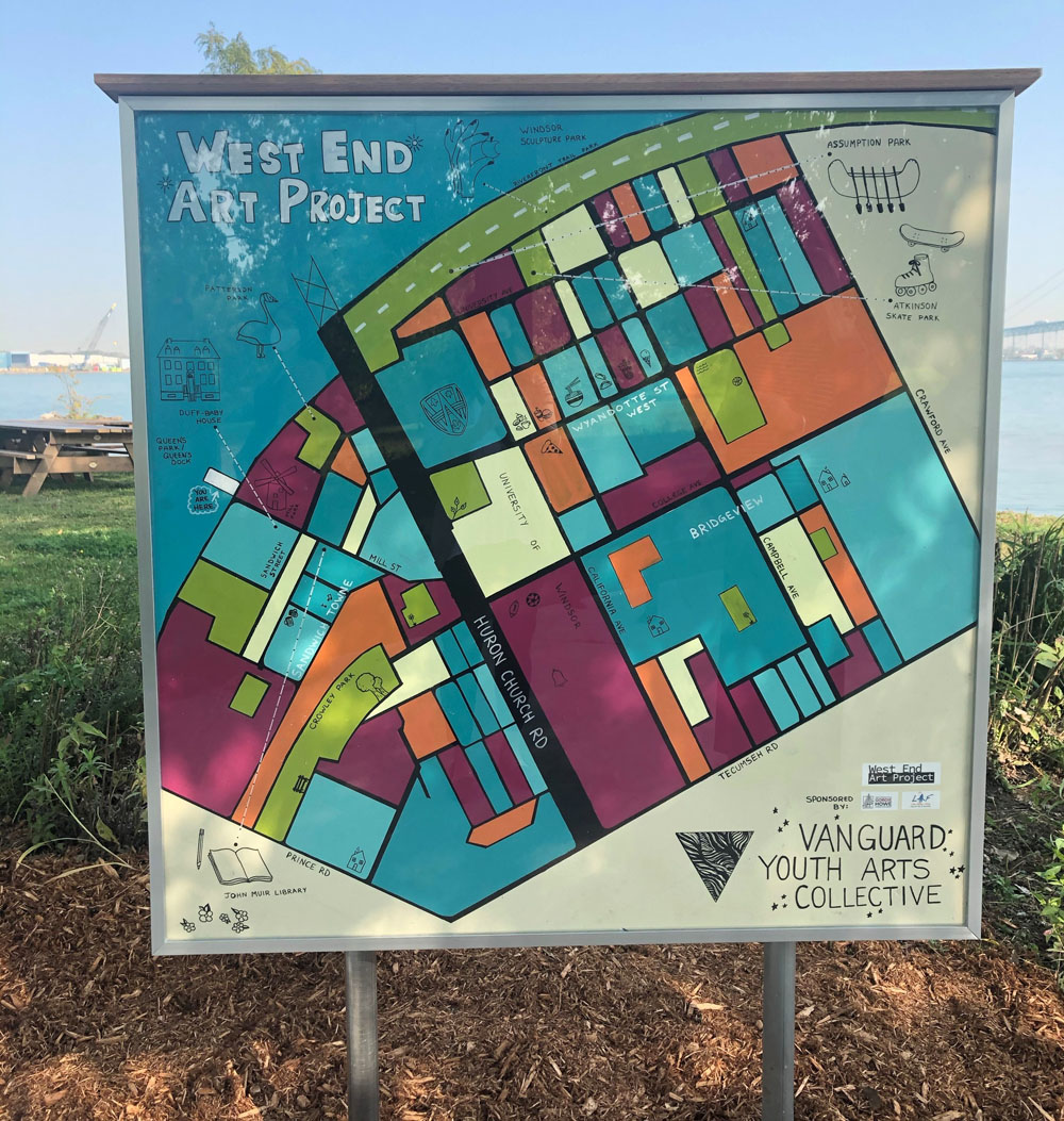 Colourful map of west Windsor