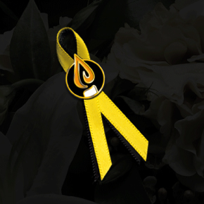 Yellow Ribbon commemorating the National Day of Mourning 