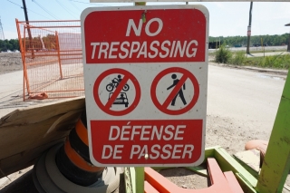 Les chantiers de construction sont des zones interdites d’accès