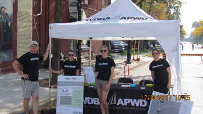 WDBA's Booth at Open Streets Windsor 2017